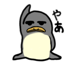 The penguin being scornful eyes sticker #1198386