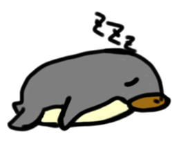 The penguin being scornful eyes sticker #1198405