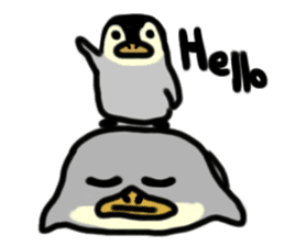 The penguin being scornful eyes sticker #1198414