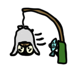 The penguin being scornful eyes sticker #1198421