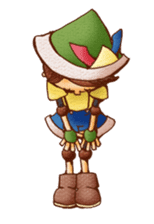 Hey grandpa and girl long nose sticker #1198429