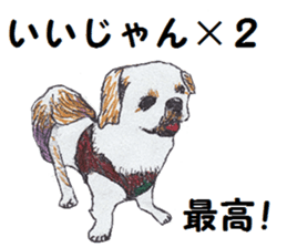 Alba of a White Shepherd and Friends (J) sticker #1198681