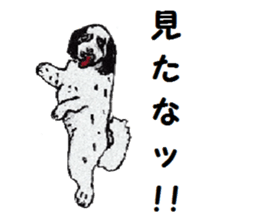 Alba of a White Shepherd and Friends (J) sticker #1198700