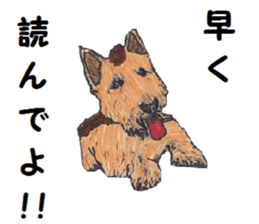 Alba of a White Shepherd and Friends (J) sticker #1198702