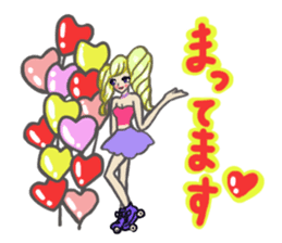 Girls love party sticker #1199070
