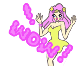 Girls love party sticker #1199074