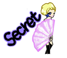 Girls love party sticker #1199089