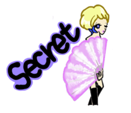 Girls love party sticker #1199089