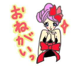 Girls love party sticker #1199090