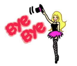 Girls love party sticker #1199092