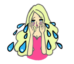 Girls love party sticker #1199094