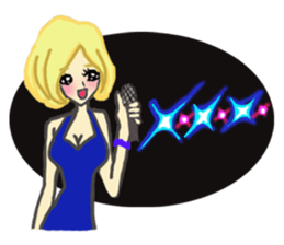 Girls love party sticker #1199096