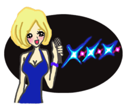 Girls love party sticker #1199096