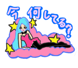 Girls love party sticker #1199100