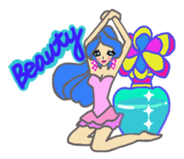 Girls love party sticker #1199101