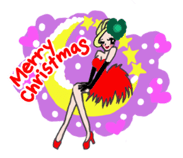 Girls love party sticker #1199104