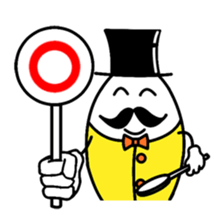 gentleman of the egg sticker #1199948