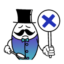 gentleman of the egg sticker #1199949
