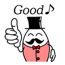 gentleman of the egg sticker #1199950