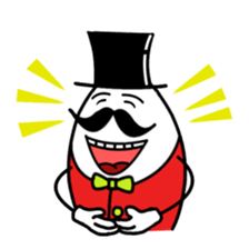 gentleman of the egg sticker #1199954