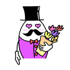 gentleman of the egg sticker #1199956