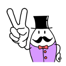 gentleman of the egg sticker #1199959