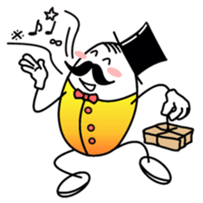 gentleman of the egg sticker #1199962