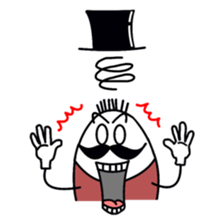 gentleman of the egg sticker #1199964