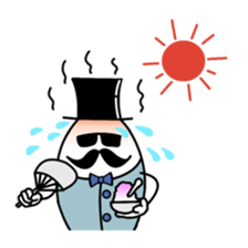 gentleman of the egg sticker #1199965