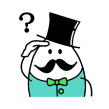 gentleman of the egg sticker #1199968
