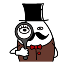 gentleman of the egg sticker #1199969