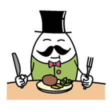 gentleman of the egg sticker #1199975