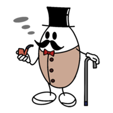 gentleman of the egg sticker #1199985