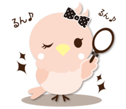 Cute parakeet sticker #1200233
