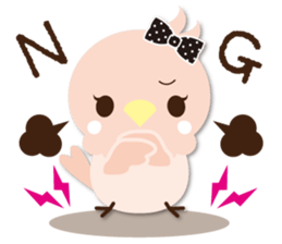 Cute parakeet sticker #1200241