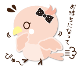 Cute parakeet sticker #1200251