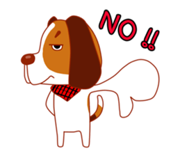 Cute dog beagle sticker #1200993