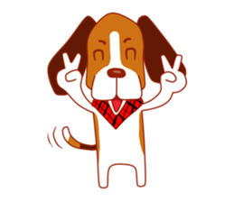 Cute dog beagle sticker #1200998