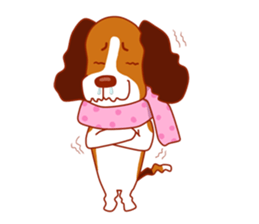 Cute dog beagle sticker #1201012