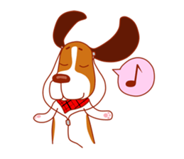 Cute dog beagle sticker #1201017