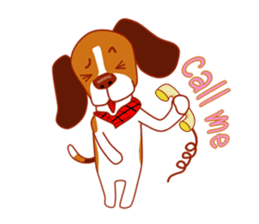 Cute dog beagle sticker #1201022