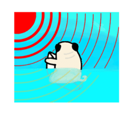 Surfing Pug sticker #1201607