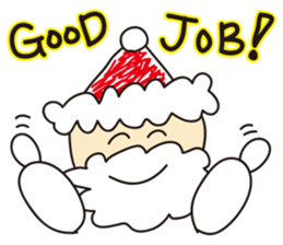 Unwind Santa sticker #1202115