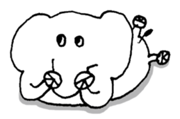 Little elephant 'mame' sticker #1202146