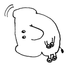 Little elephant 'mame' sticker #1202148