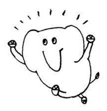 Little elephant 'mame' sticker #1202152