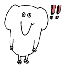 Little elephant 'mame' sticker #1202154