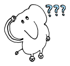 Little elephant 'mame' sticker #1202155