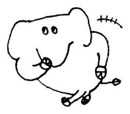 Little elephant 'mame' sticker #1202158