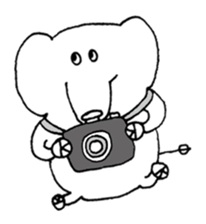 Little elephant 'mame' sticker #1202160